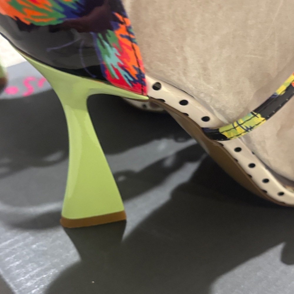 Betsey Johnson Multicolor Butterfly Embellished Strappy Heels - Picture 6 of 6